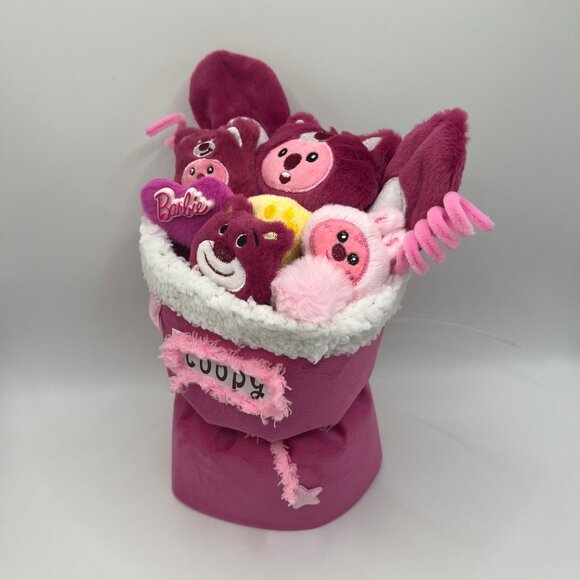 Loopy Strawberry Bear Plush Bouquet - Birthday & Christmas Gift - Picture 5 of 7